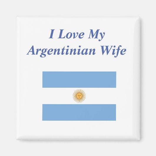 アルゼンチンの妻が大好き マグネット (正面)