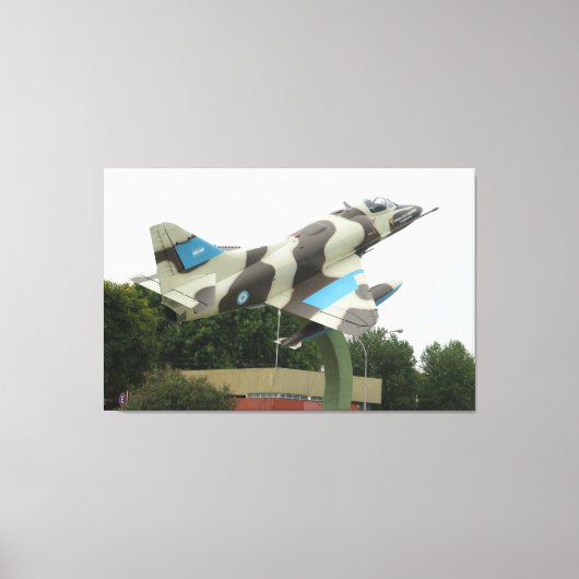 アルゼンチンの戦闘機 キャンバスプリント (正面)