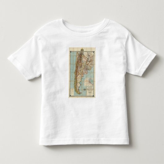 アルゼンチンの新しい地図 トドラーTシャツ (正面)