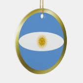 アルゼンチンの旗のオーナメント セラミックオーナメント (右)