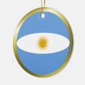 アルゼンチンの旗のオーナメント セラミックオーナメント (左)