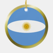 アルゼンチンの旗のオーナメント セラミックオーナメント (裏面)