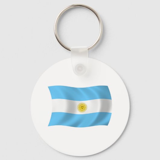 アルゼンチンの旗のキーチェーン キーホルダー (正面)