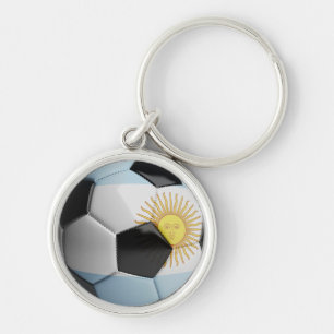 アルゼンチンの旗のサッカーボール キーホルダー
