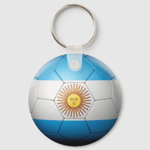 アルゼンチンの旗のサッカーボール キーホルダー
