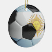アルゼンチンの旗のサッカーボール セラミックオーナメント (左)