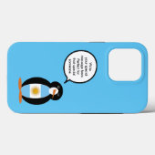アルゼンチンの旗のペンギンさん カスタマイズ可能 Case-Mate iPhoneケース (裏面 (横))