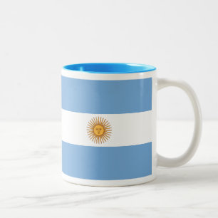 アルゼンチンの旗のマグ ツートーンマグカップ