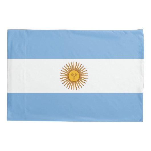 アルゼンチンの旗の枕カバー 枕カバー (裏面)