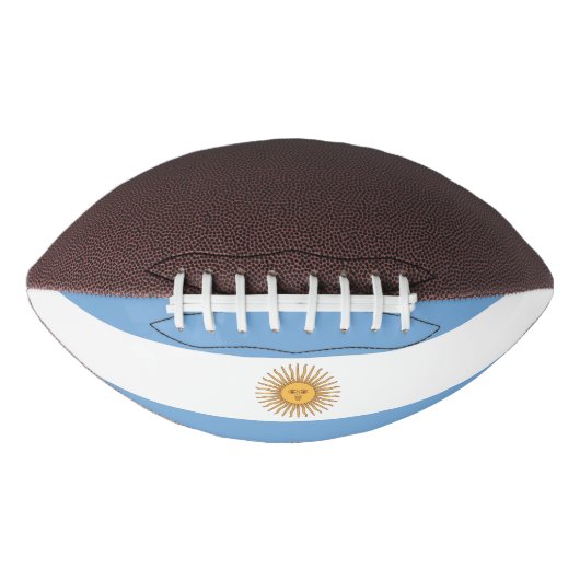 アルゼンチンの旗を掲げた愛国的アメリカンフットボール アメリカンフットボール (正面)