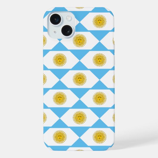 アルゼンチンの旗柄 iPhoneケース (裏面)