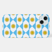 アルゼンチンの旗柄 iPhoneケース (裏面横)