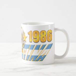 アルゼンチンの旗1978 1986年の世界のチャンピオンのギア コーヒーマグカップ