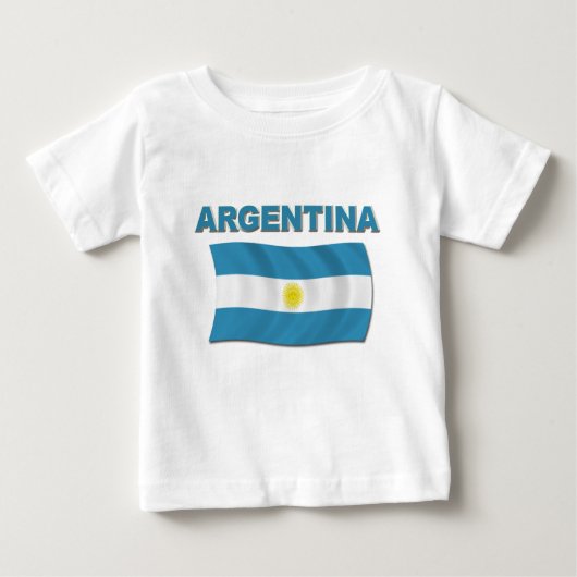 アルゼンチンの旗1 ベビーTシャツ (正面)