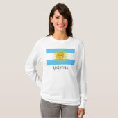 アルゼンチンの旗、アルゼンチン Tシャツ (正面フル)