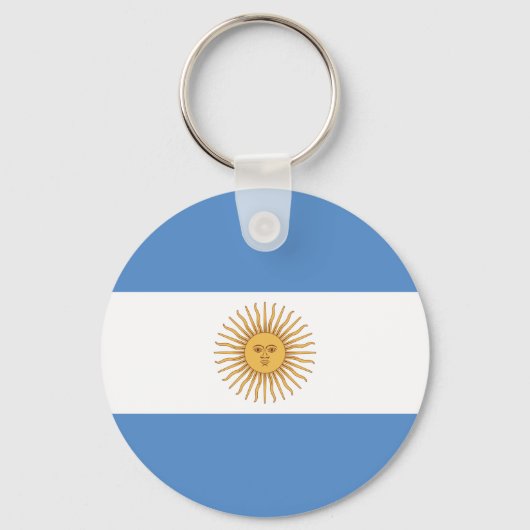 アルゼンチンの旗 キーホルダー (正面)
