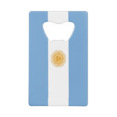 アルゼンチンの旗 クレジットカード栓抜き (正面)
