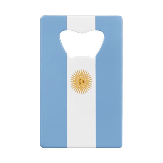 アルゼンチンの旗 クレジットカード栓抜き (裏面)