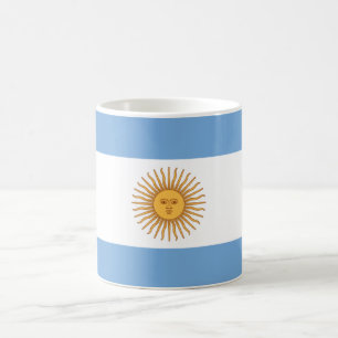 アルゼンチンの旗 コーヒーマグカップ