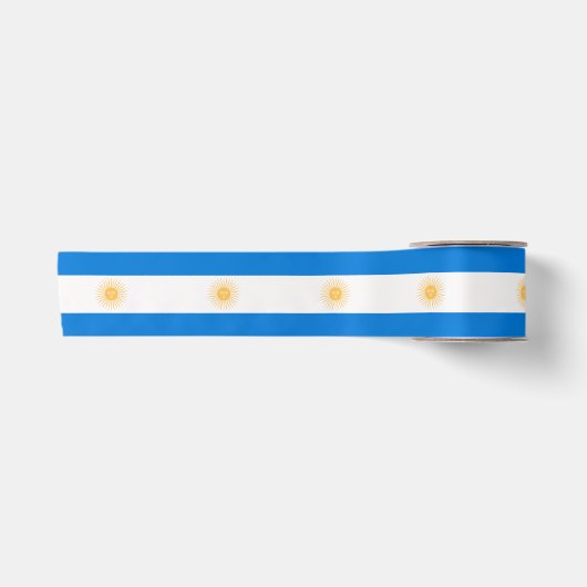 アルゼンチンの旗 サテンリボン (正面)