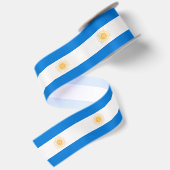 アルゼンチンの旗 サテンリボン (裏面)