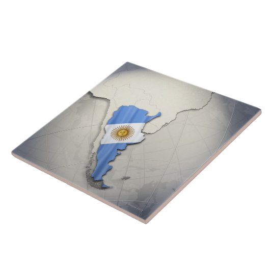 アルゼンチンの旗 タイル (側面)