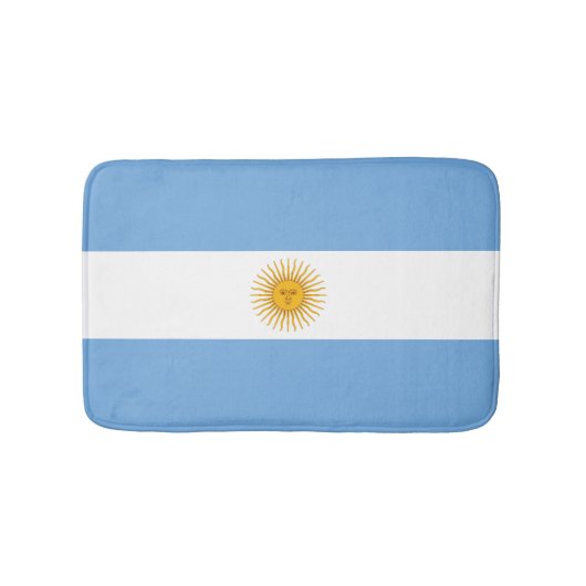 アルゼンチンの旗 バスマット (正面)