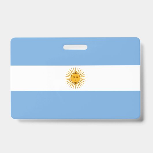 アルゼンチンの旗 バッジ (正面)