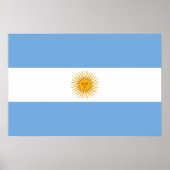 アルゼンチンの旗 ポスター (正面)