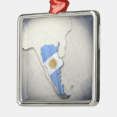 アルゼンチンの旗 メタルオーナメント (左)