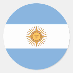 アルゼンチンの旗 ラウンドシール