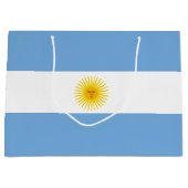 アルゼンチンの旗 ラージペーパーバッグ (正面)