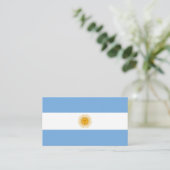 アルゼンチンの旗 名刺 (スタンド正面)