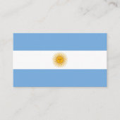 アルゼンチンの旗 名刺 (正面)