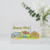 アルゼンチンの有名な都市ブエノスアイレス ポストカード (スタンド正面)