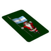 アルゼンチンの看板を持つサンタクロース マグネット (右側)