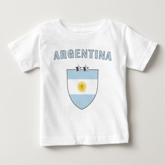 アルゼンチンの紋章のワイシャツ ベビーTシャツ (正面)