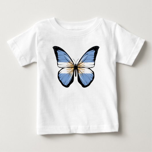 アルゼンチンの蝶の旗 ベビーTシャツ (正面)
