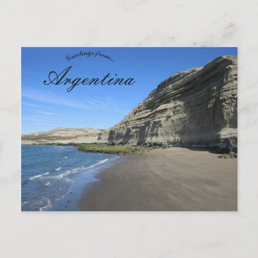 アルゼンチンの高い崖 ポストカード (正面)