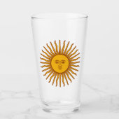 アルゼンチンの5月の太陽 タンブラーグラス (正面)