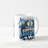 アルゼンチンを応援するデザイン コーヒーマグカップ (正面右)