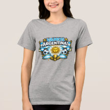 アルゼンチンを応援する愛国的なサッカーTシャツデザイン | アルゼンチン