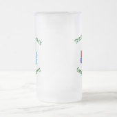 アルゼンチンアイルランドUSAフラッグスシャムロパーソナライズされたック フロストグラスビールジョッキ (中央)