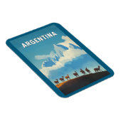 アルゼンチンイラストレーショントラベルアートヴィンテージ マグネット (右側)