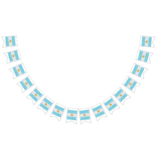 アルゼンチンオイル塗装スケッチ バンティングフラッグ (全)