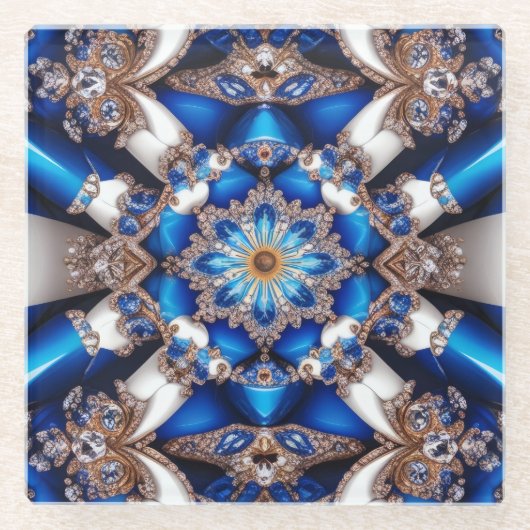 アルゼンチンカラーのガラスコースター ガラスコースター (正面)