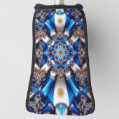 アルゼンチンカラーのゴルフパターカバーデザイン ゴルフヘッドカバー (回転90)