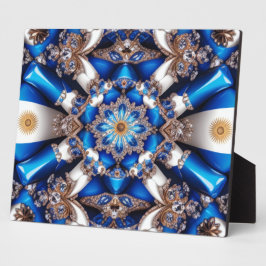 アルゼンチンカラーのプラークモダンデザイン フォトプラーク