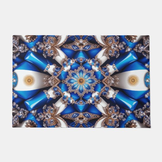 アルゼンチンカラーズドアマットデザイン ドアマット (正面)