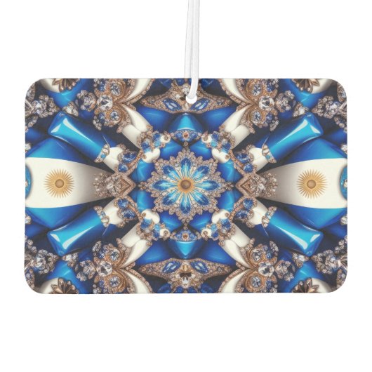 アルゼンチンカラーズ付きカーエアーフレッシュデザイン カーエアーフレッシュナー (裏面)